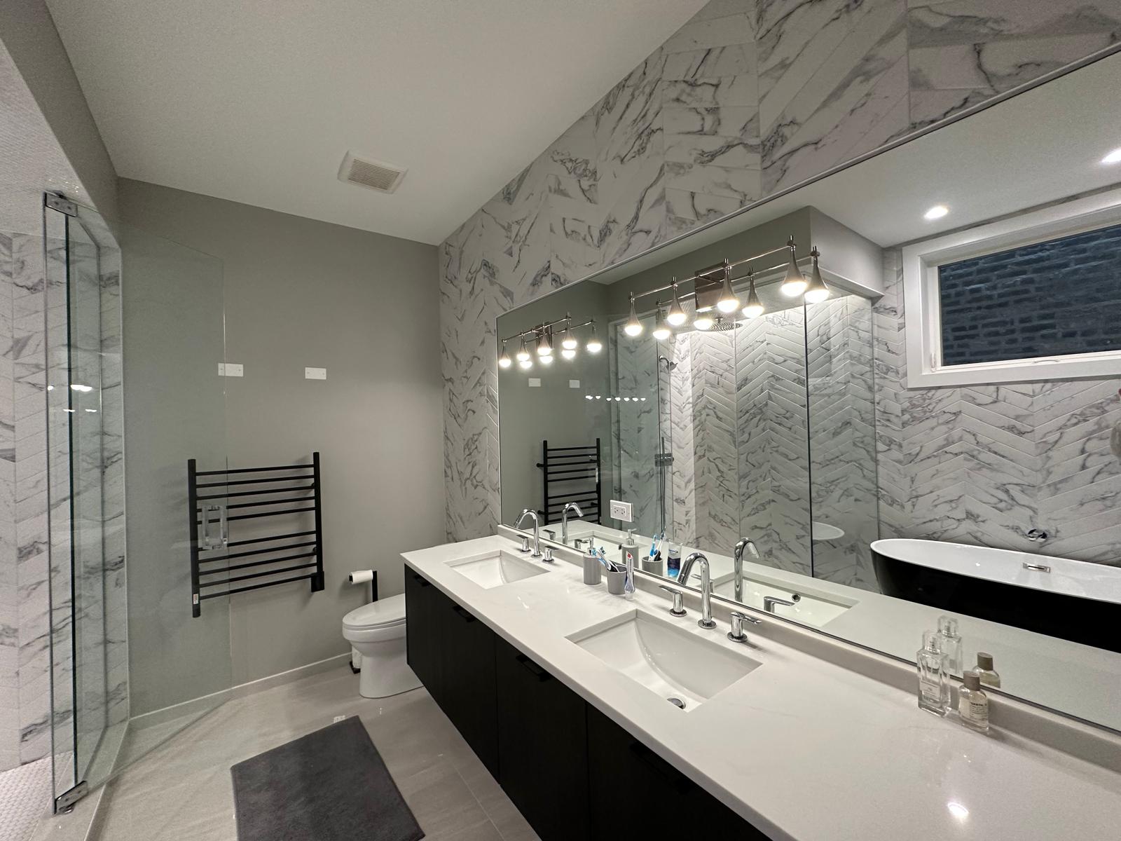 Luxury marble bathroom remodel