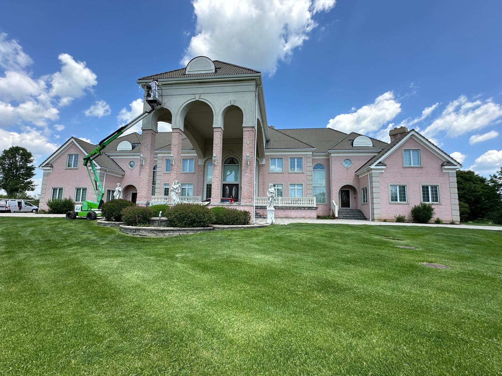 Large estate exterior painting project